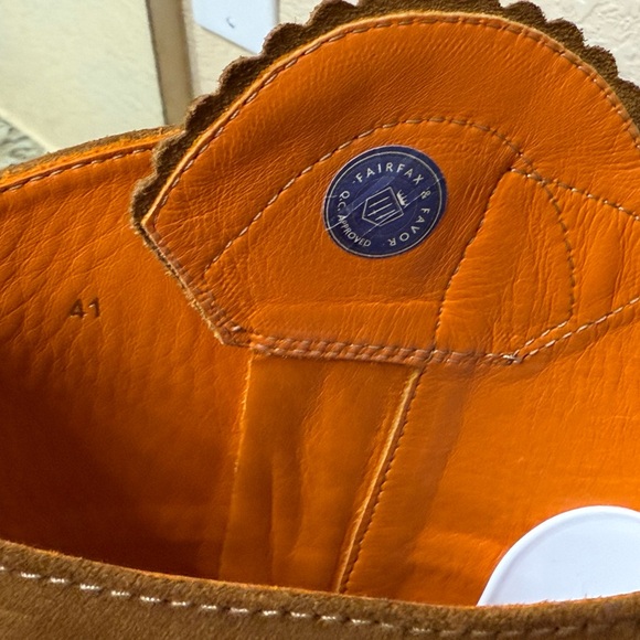 Fairfax and Favor Regina suede riding boots in size 9 1/2 new - Picture 4 of 10